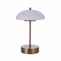 Craftmade Indoor/Outdoor Rechargeable Dimmable LED Portable Lamp in satin Brass 86272R-LED
